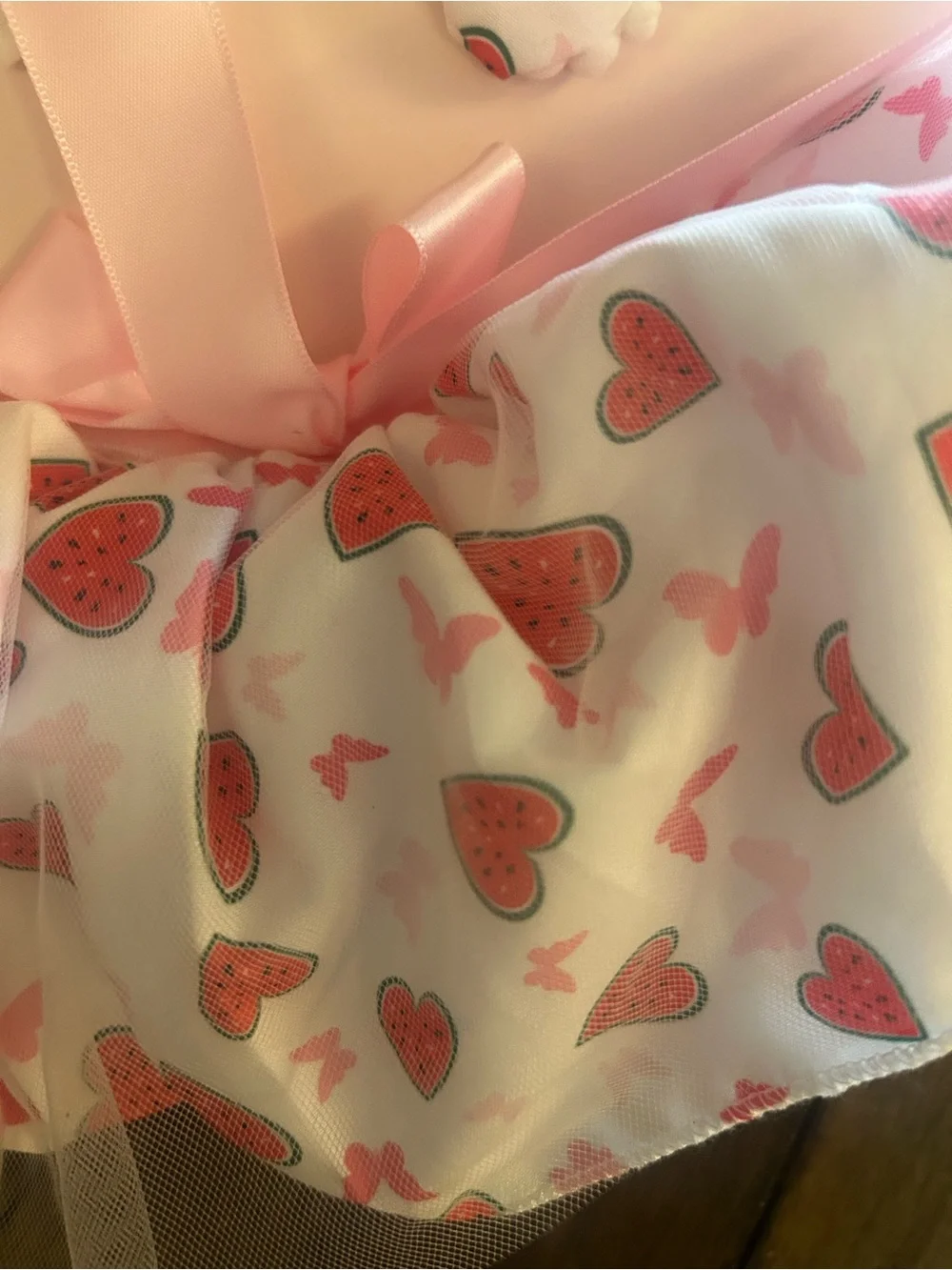 Bebe Baby Boutique 2 PC Tutu Set Pink Watermelon Butterfly NWT